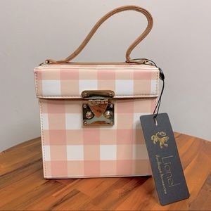 NWT Checkered Pink Bag